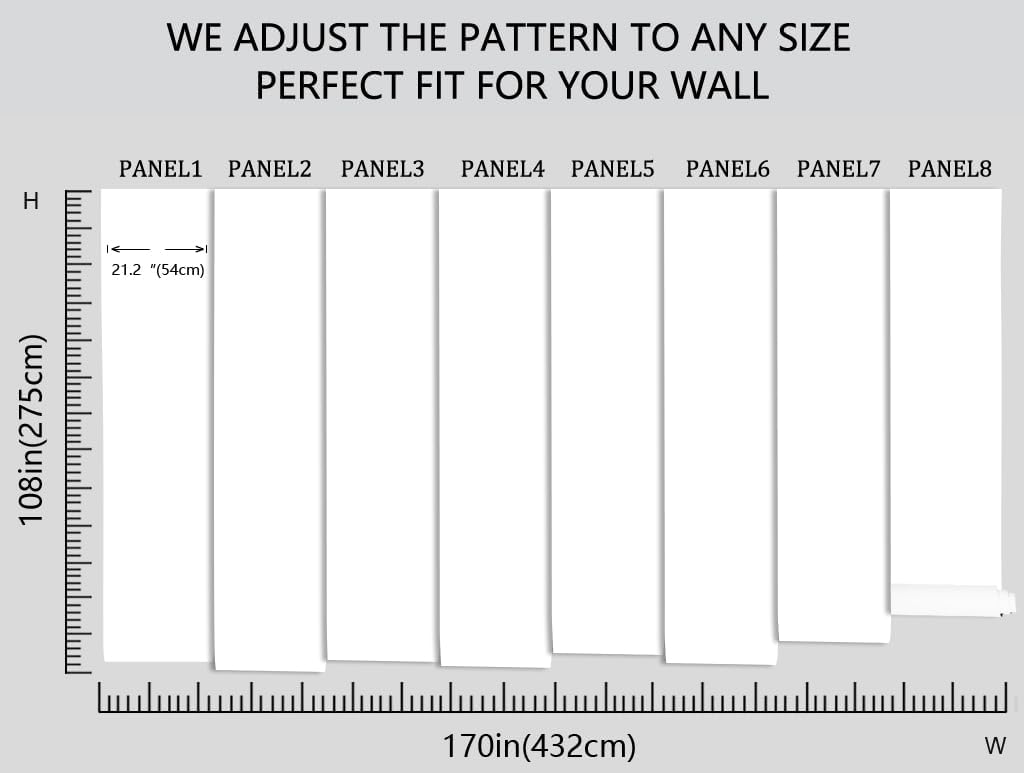 Forest Fabric Mural Wallpaper for Living Room Bedroom Dining Room(Not Self-Adhesive)