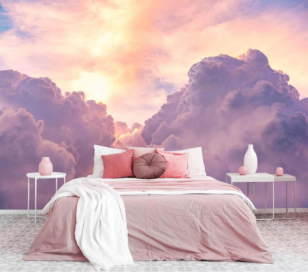 Tropical Plant Forest Wallpaper Mural Animals and Flowers Jungle Landscape Wall Mural for Bedroom Living Room Bathroom