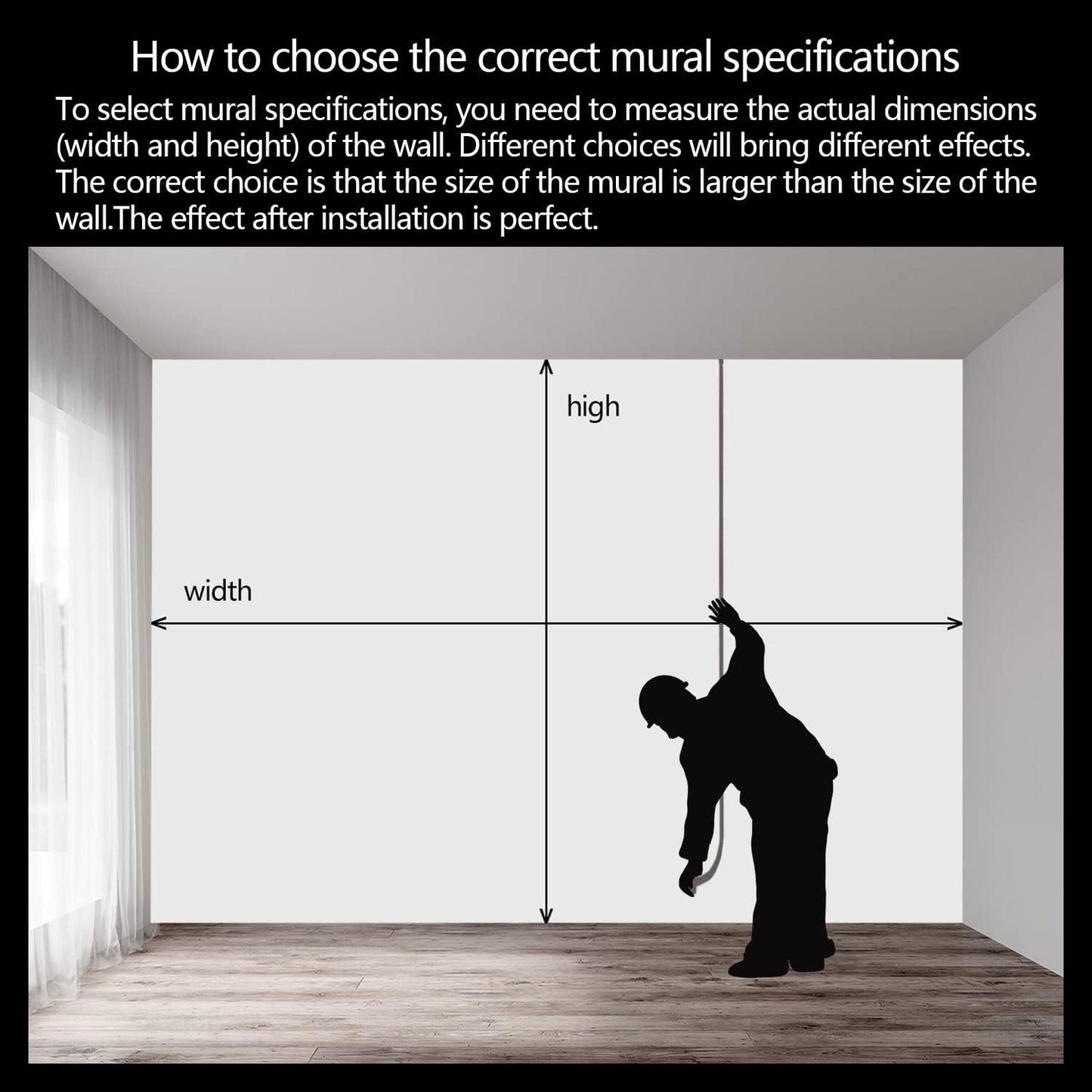 Nature Forest Tree Mural Woodland Landscape Backgrounds Cottage Jungle Wallpaper Extra Large Wall murals for Bedroom Living Room（not Peel and Stick）- 108“x 75"