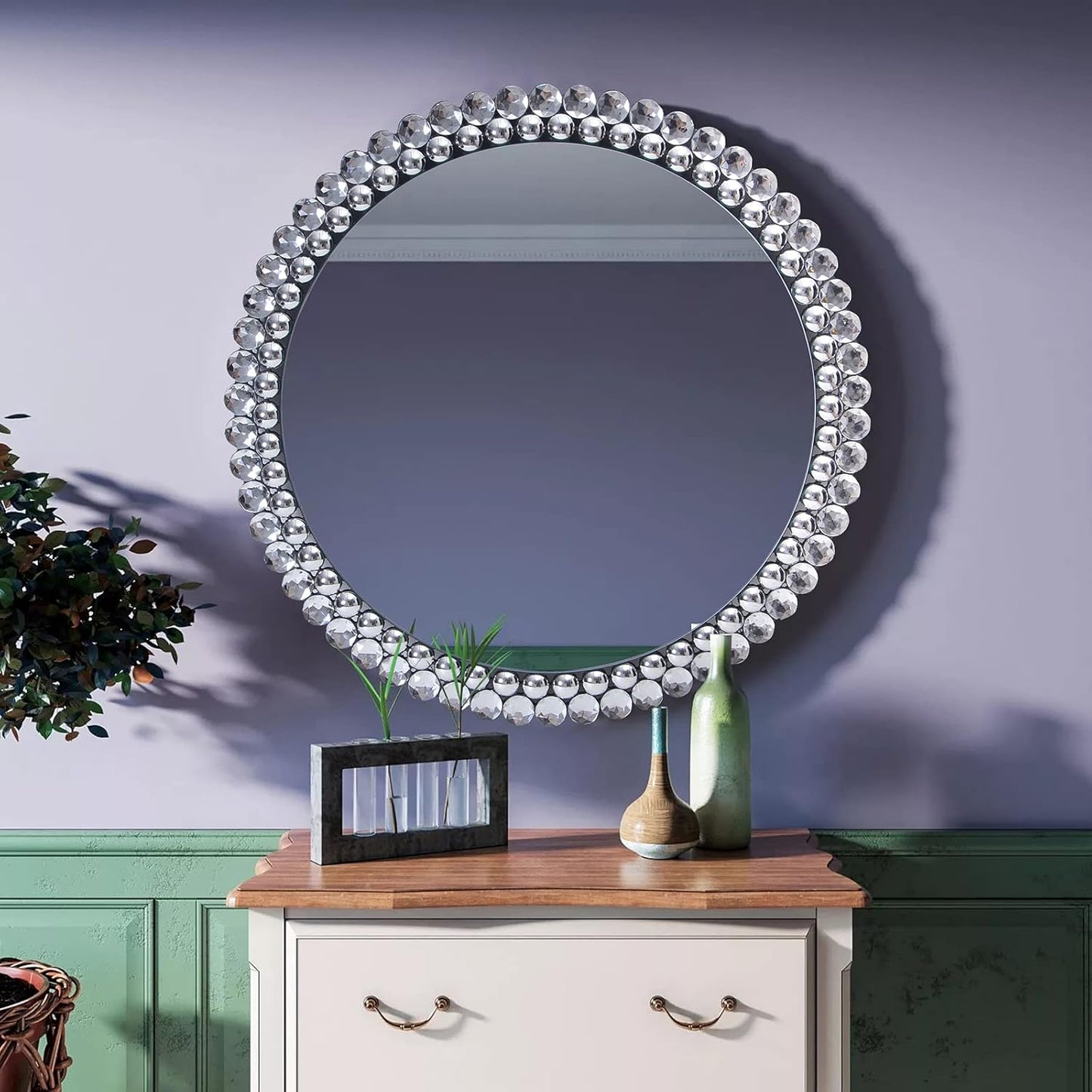 BST FURNH Small Cloud Mirror Unique 44X21 Inch Full Length Wall Mounted Mirror Tall Mirror Full Body Floor Length Mirror Dressing Body Mirror Frameless Mirror for Bedroom Bathroom Living Room