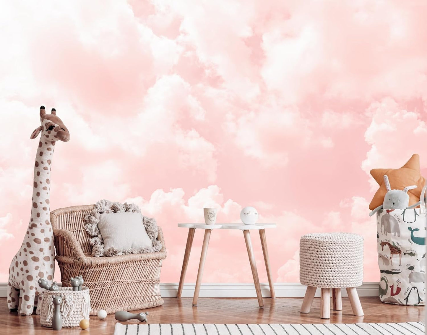 Vintage Beige Forest Woodland Mural Wallpaper for Bedroom Living Room (Not Peel n' Stick)