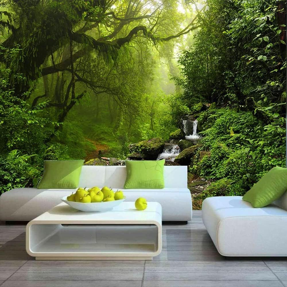 Bormia Road Forest Wall Mural Tree Wallpaper Pictures Large Bedroom Mural 151"x105"