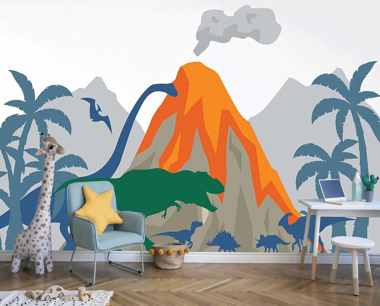 Sunshine Forest Mural Wallpaper Landscape Tree Wallpaper Large Nature Scenery Wall Mural for Living Room (not self-Adhesive)