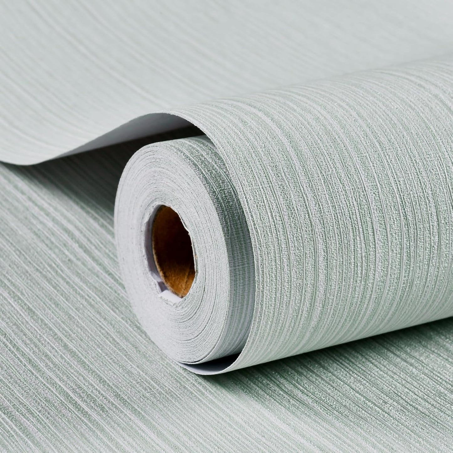 Haimin Grasscloth Wallpaper Textured 24in X 393in Fabric Contact Paper Wall Paper Textured Linen Peel and Stick Self-Adhesive Thick Vinyl Embossed Film Wallpaper (Beige Grey)