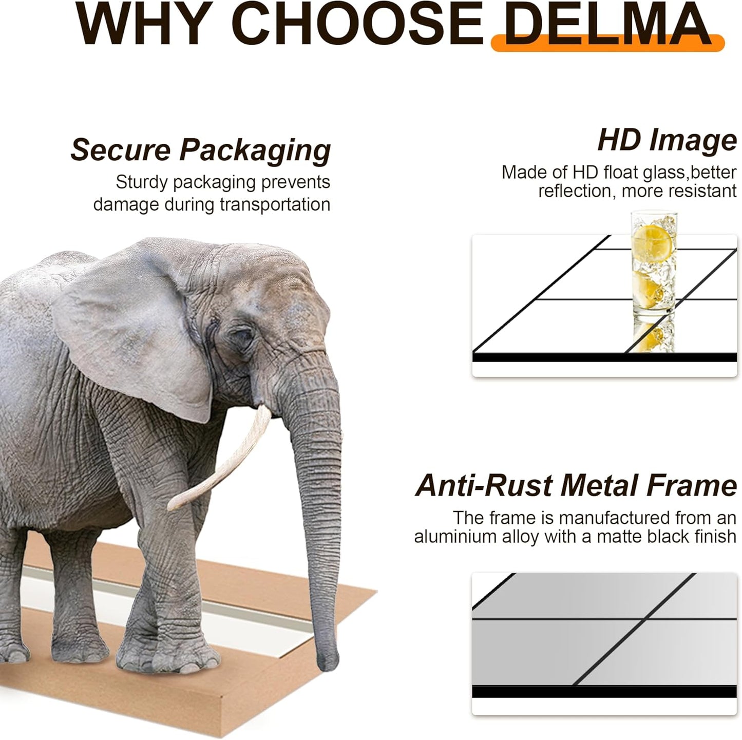 Large Full Length Floor Mirror for Bedroom, Living Room, Hallway - 28"X55" Window Pane Mirror Decorative Wall Art