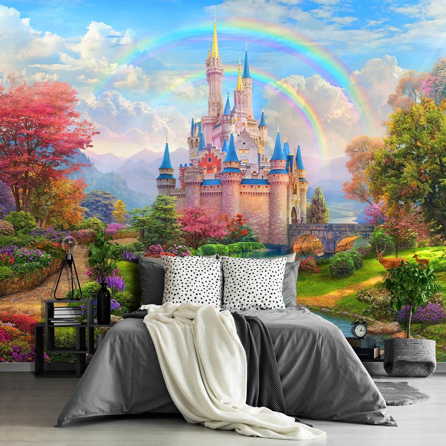 Castle Mural Large Wallpaper for Living Room Bedroom (Papel tapiz para pared de habitatacion) 151" x 105" (It's not Peel and Stick)