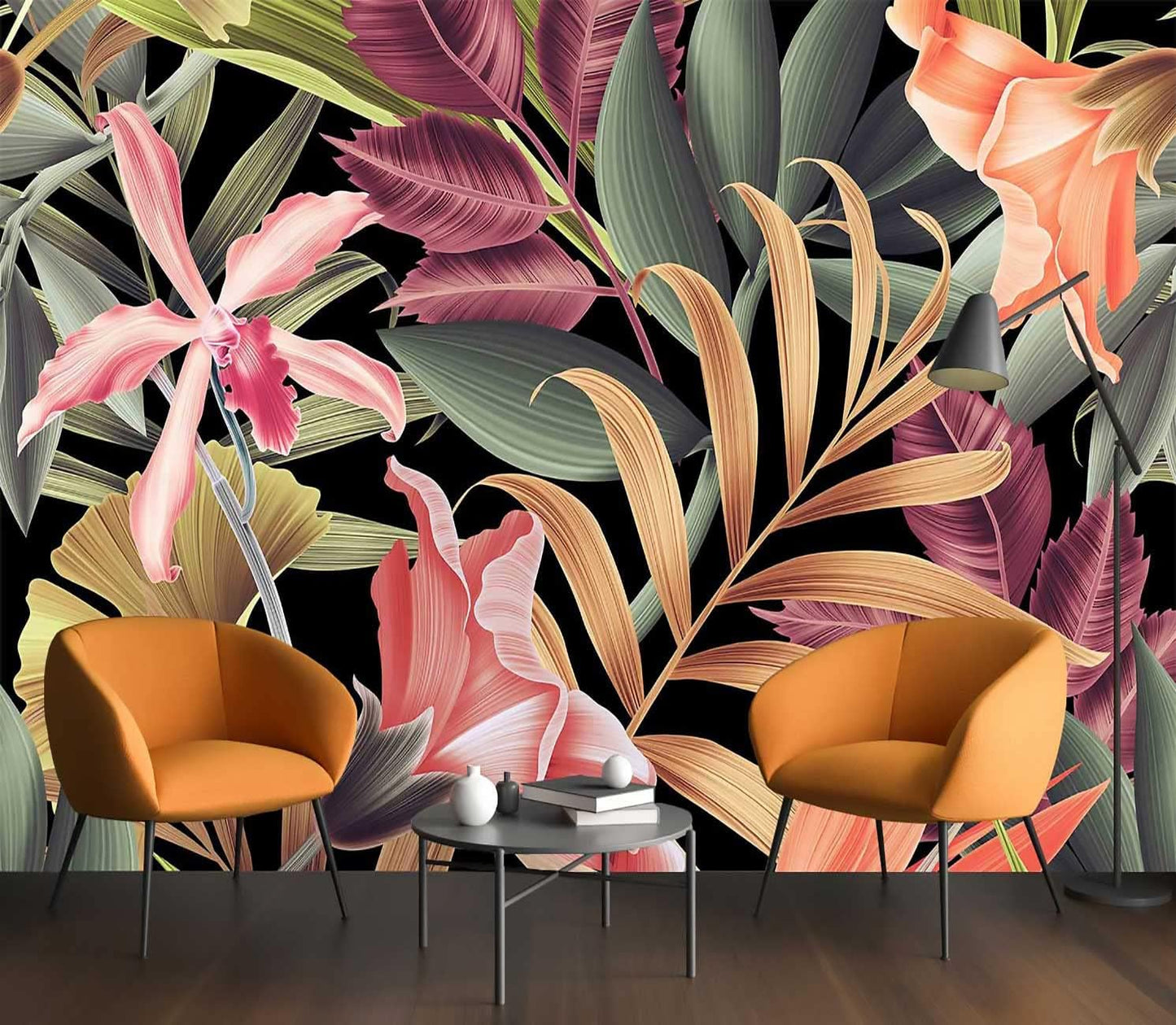 Sunshine Forest Mural Wallpaper Landscape Tree Wallpaper Large Nature Scenery Wall Mural for Living Room (not self-Adhesive)