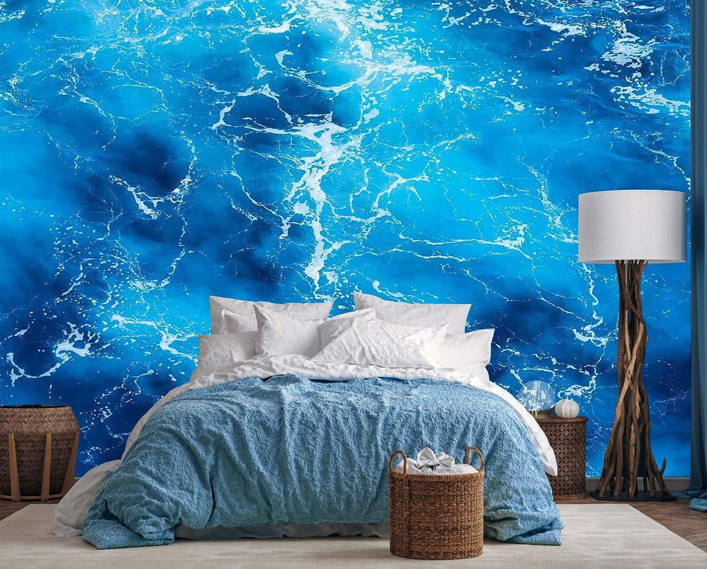 Tropical Plant Forest Wallpaper Mural Animals and Flowers Jungle Landscape Wall Mural for Bedroom Living Room Bathroom