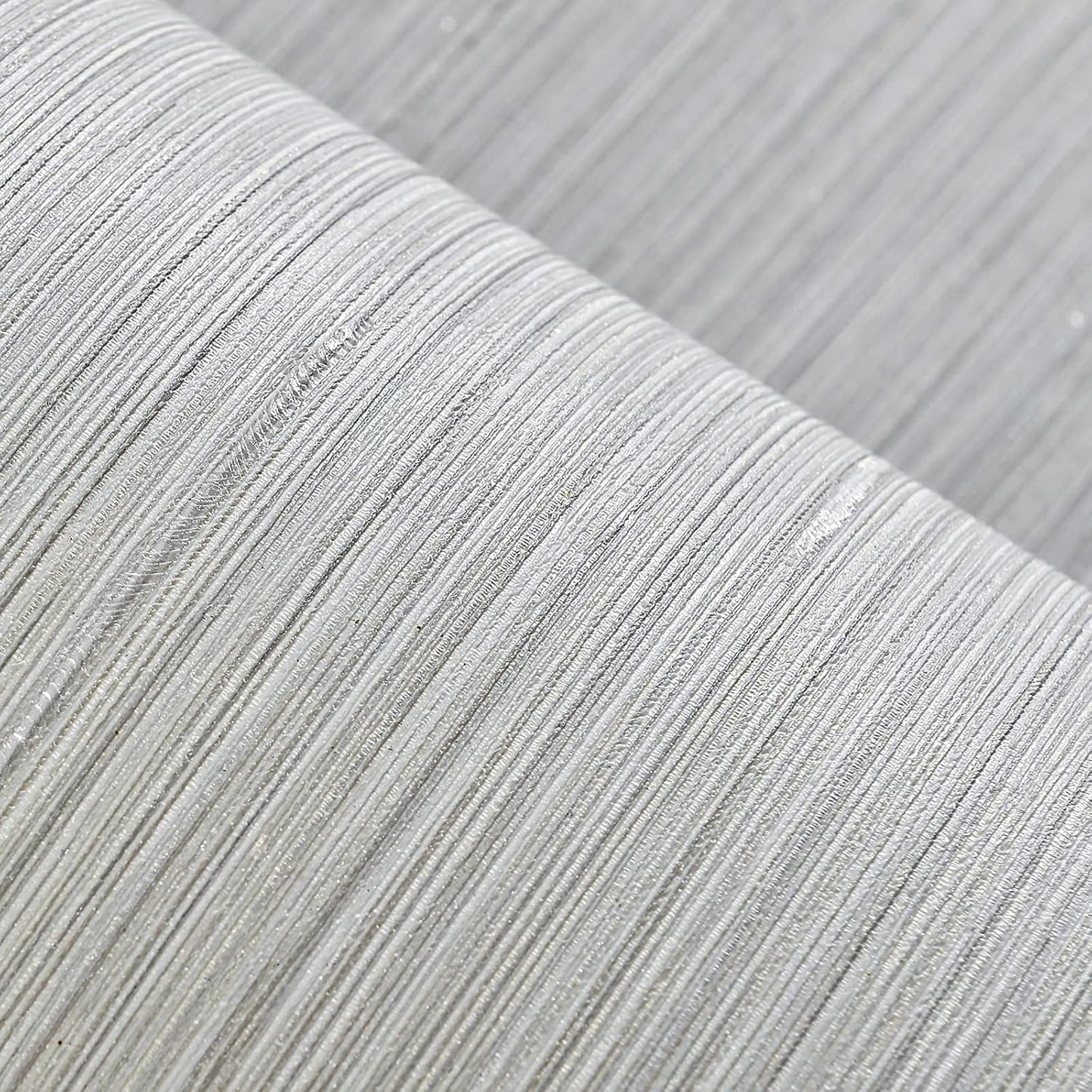 Haimin Grasscloth Wallpaper Textured 24in X 393in Fabric Contact Paper Wall Paper Textured Linen Peel and Stick Self-Adhesive Thick Vinyl Embossed Film Wallpaper (Beige Grey)