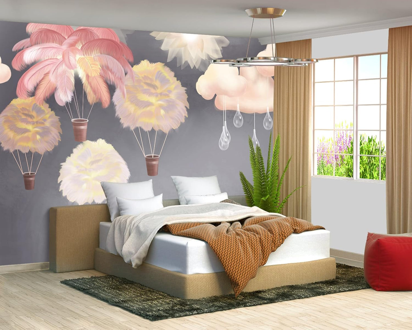 Castle Mural Large Wallpaper for Living Room Bedroom (Papel tapiz para pared de habitatacion) 151" x 105" (It's not Peel and Stick)