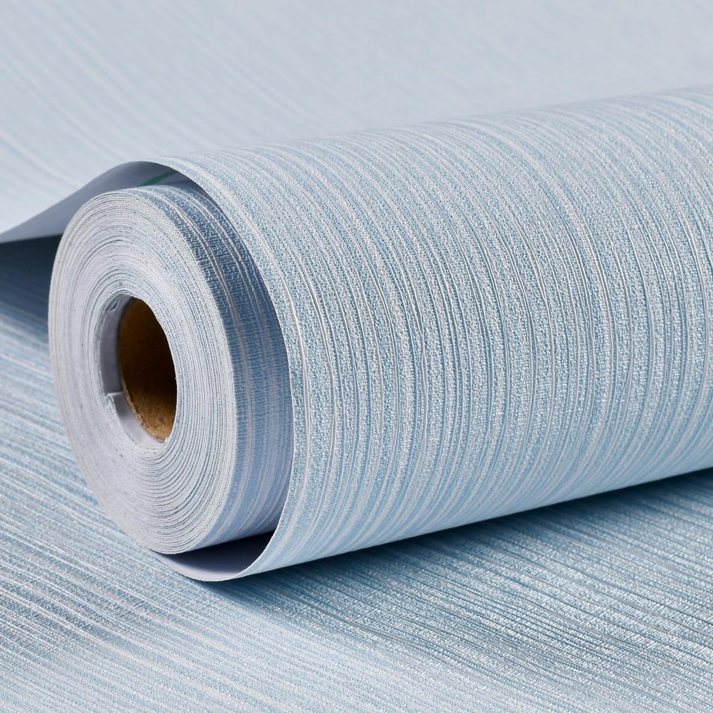 Haimin Grasscloth Wallpaper Textured 24in X 393in Fabric Contact Paper Wall Paper Textured Linen Peel and Stick Self-Adhesive Thick Vinyl Embossed Film Wallpaper (Beige Grey)