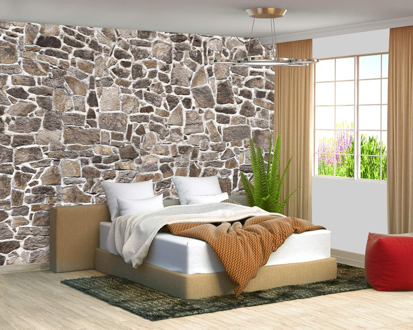 Castle Mural Large Wallpaper for Living Room Bedroom (Papel tapiz para pared de habitatacion) 151" x 105" (It's not Peel and Stick)