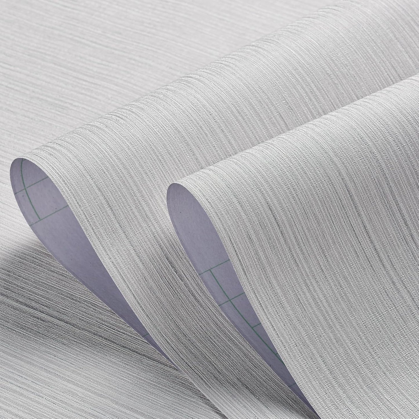 Haimin Grasscloth Wallpaper Textured 24in X 393in Fabric Contact Paper Wall Paper Textured Linen Peel and Stick Self-Adhesive Thick Vinyl Embossed Film Wallpaper (Beige Grey)